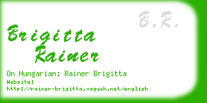 brigitta rainer business card